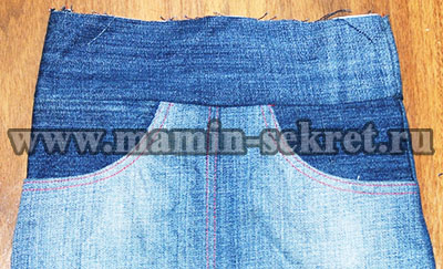 как сшить джинсовую юбку для девочки