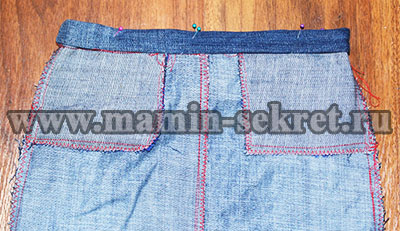 как сшить джинсовую юбку для девочки
